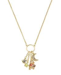 Disney Winnie the Pooh Crystal Cluster Charm Necklace