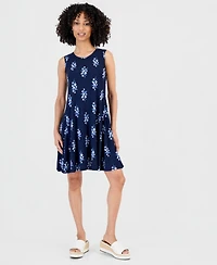 Style & Co Petite Printed Sleeveless Flip Flop Dress, Macy's Exclusive