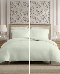 Laura Ashley Crinkle Woven Gauze 3-Pc. Duvet Cover Set