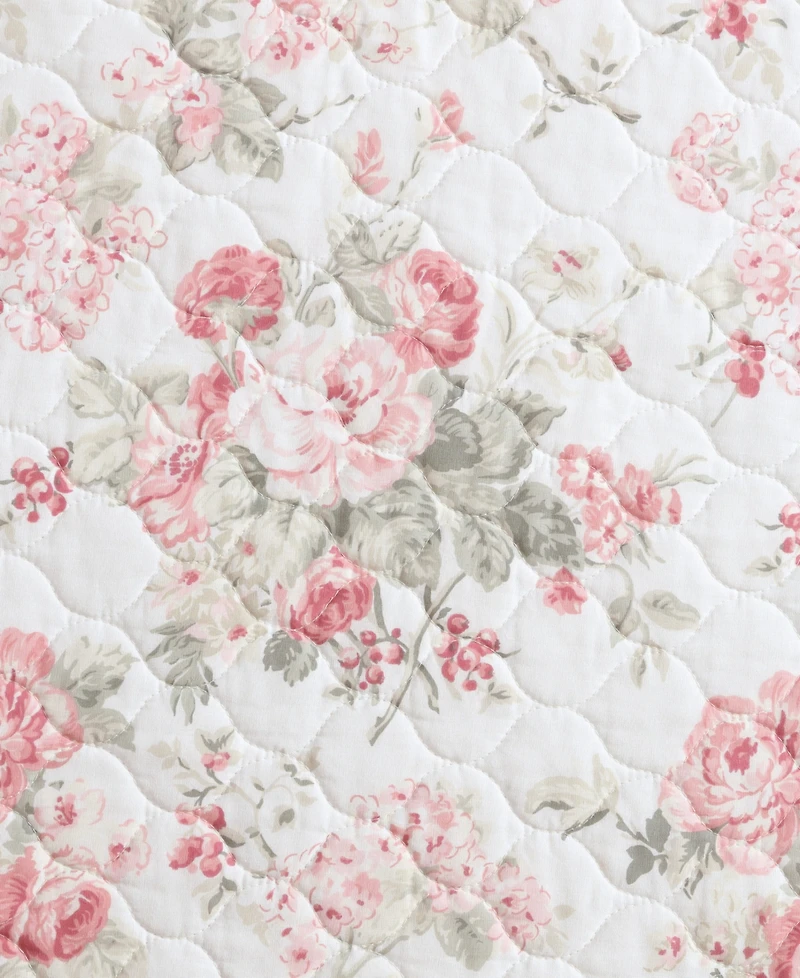 Laura Ashley Rosemoore Reversible -Pc. Quilt Set