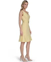 Calvin Klein Petite Sleeveless Scuba Crepe Dress