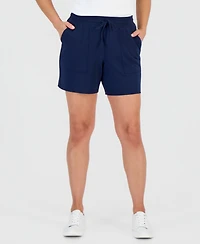 Style & Co Petite Lux French Terry Knit Pull-On Shorts, Macy's Exclusive