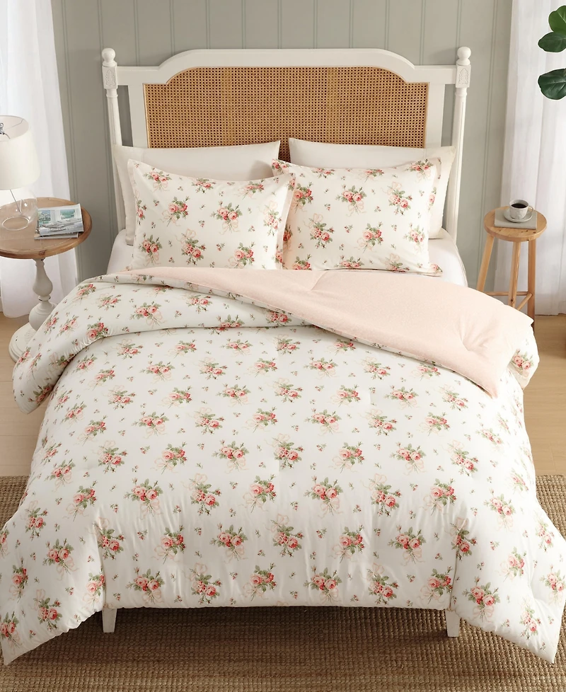 Laura Ashley Ribbon Bouquet 2-Pc. Comforter Set, Twin