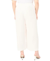 Vince Camuto Plus Smocked Waist Wide Leg Pants