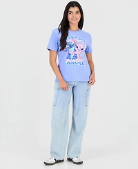 Disney Juniors' Stitch and Angel Graphic Print T-Shirt
