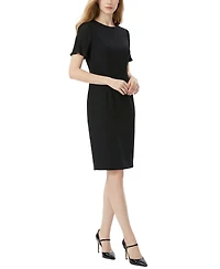 Ny Collection Women's Plisse Pleated Short-Sleeve Dress