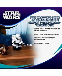 Star Wars First Order Flametrooper Figure Statue | 7-Inch Character Resin Bust | Mini Action Figure Collectible Statue