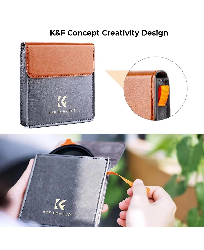 KandF Concept 62mm Nano-Xcel Series ND3-1000 1.5-10 Stop Multi-Coated Vnd Filter