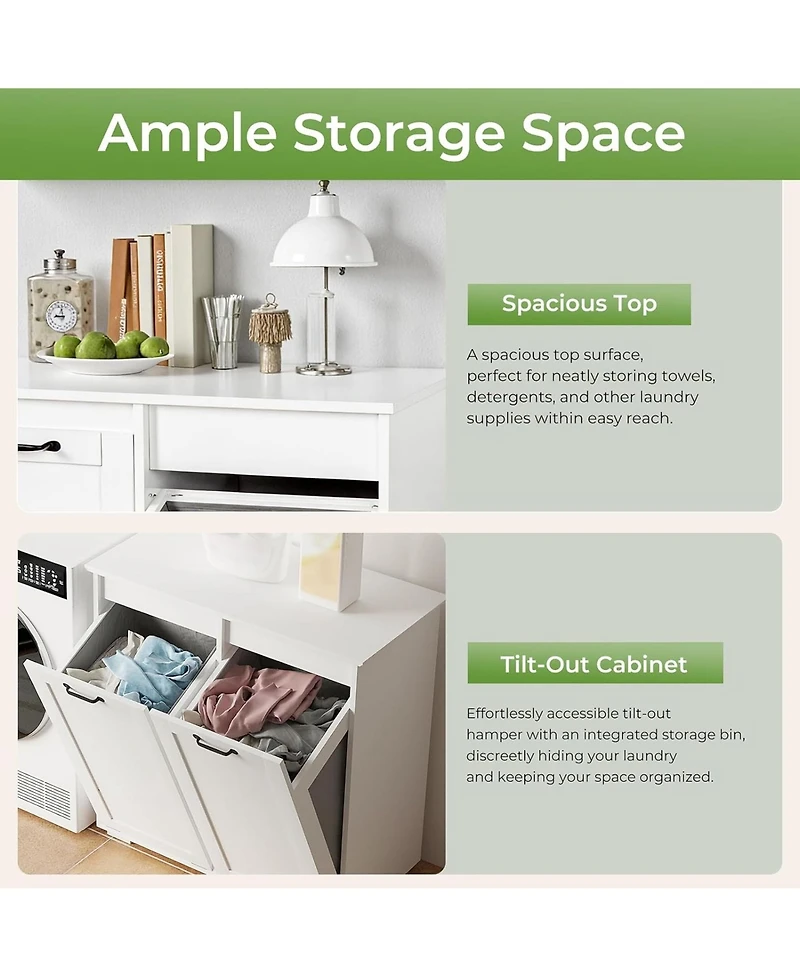 Rainsken Laundry Hamper Cabinet