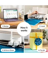 Cricut Acrylic Gel Pens Set, 1.0 mm, 6 Count - For use with Maker, Explore, & Venture Machines