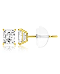 Macy's White Swarovski Zirconia Solitaire Earrings in 14k Yellow Gold