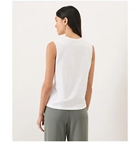 Pact Women's Cotton Slub High Neck Tank Top