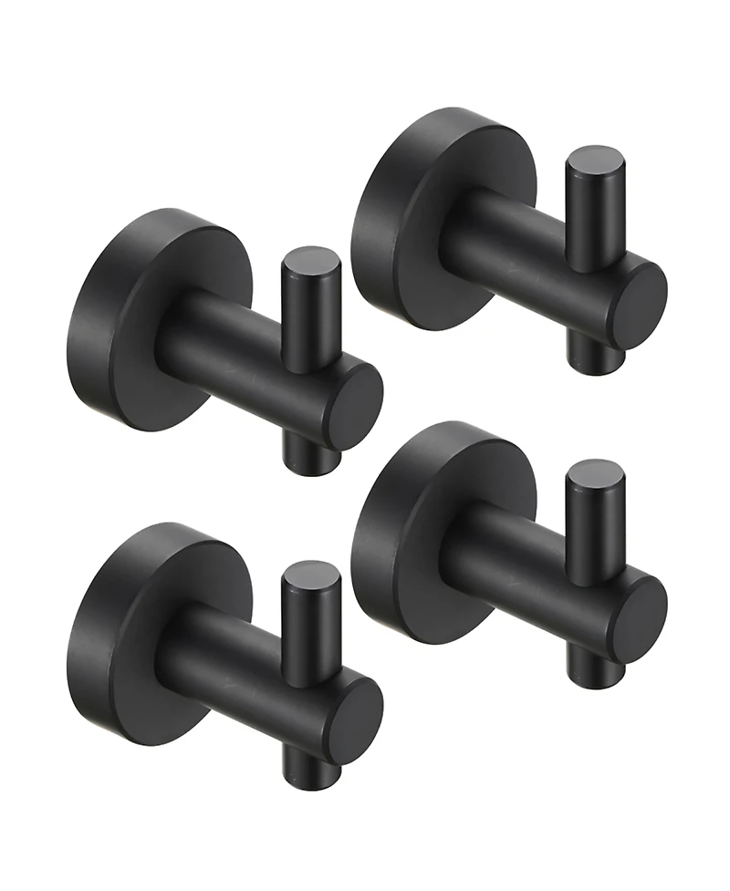 Rainsken -Pack Round Base Wall Hanging Hook, Stainless Steel Clothes Hook for Bathroom