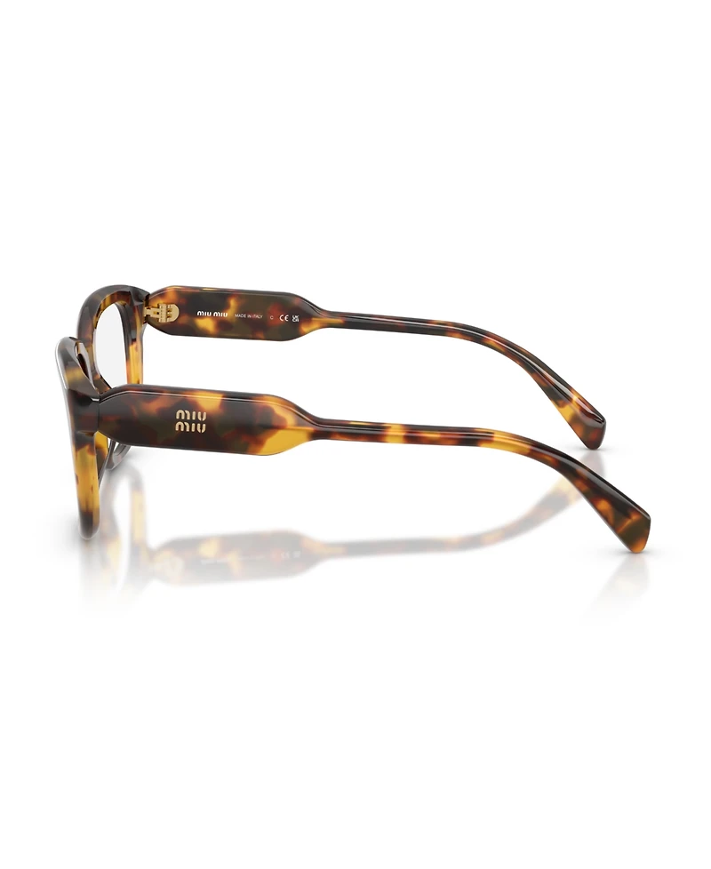 Miu Miu Women's Rectangle Eyeglasses, Mu 02ZV