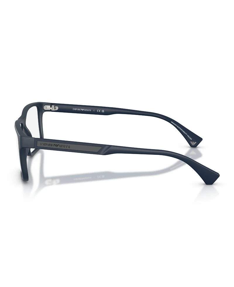 Emporio Armani Men's Rectangle Eyeglasses