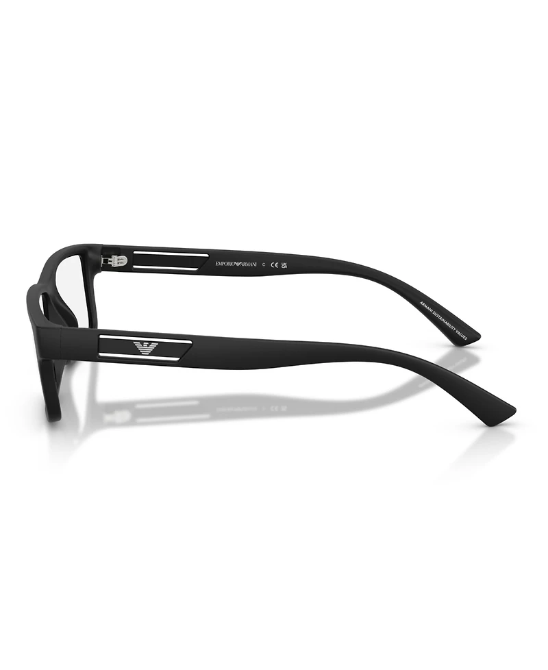 Emporio Armani Men's Rectangle Eyeglasses, EA3278