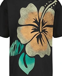 Roxy Girls' 7-16 Hibiscus Print Oversized T-Shirt