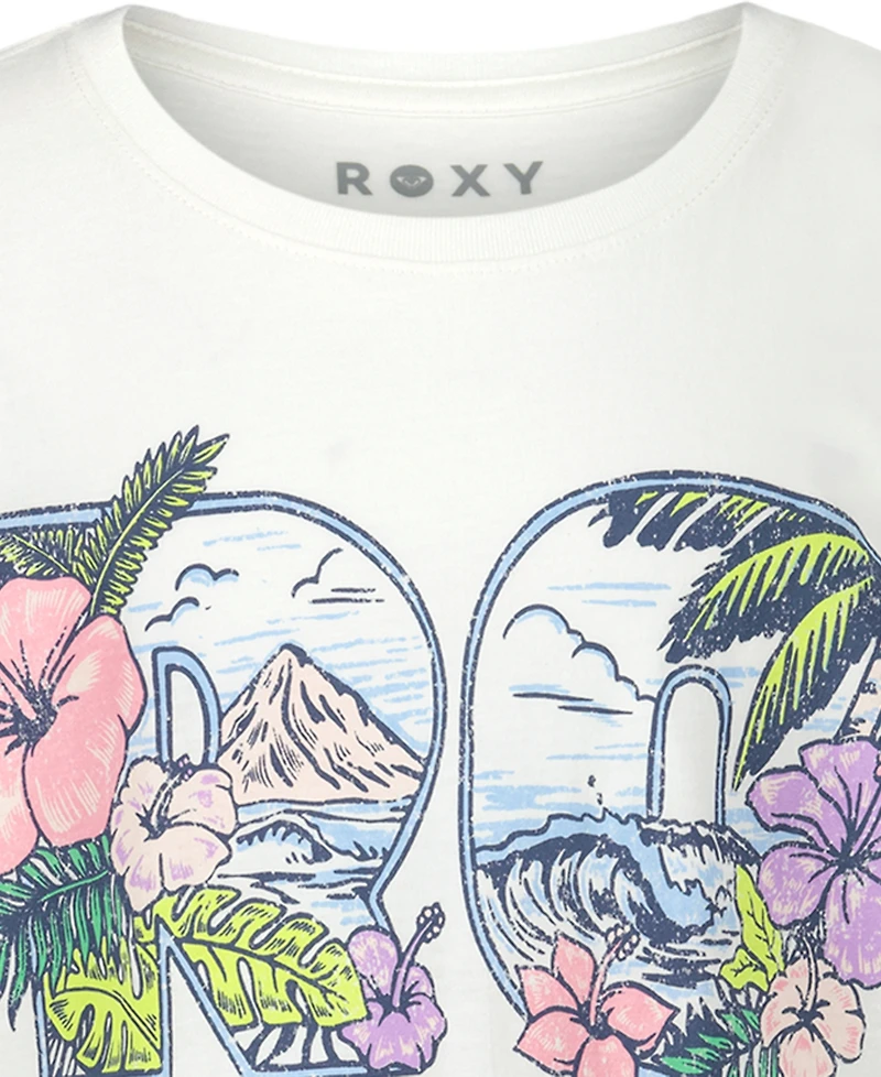 Roxy Girls' 7-16 Paradisus Crewneck Oversized T-Shirt