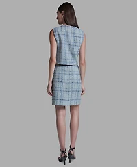 Bcbg Women's Tweed Zipper Mini Skirt