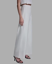 Bcbg Women's High Rise Wide Leg Pants