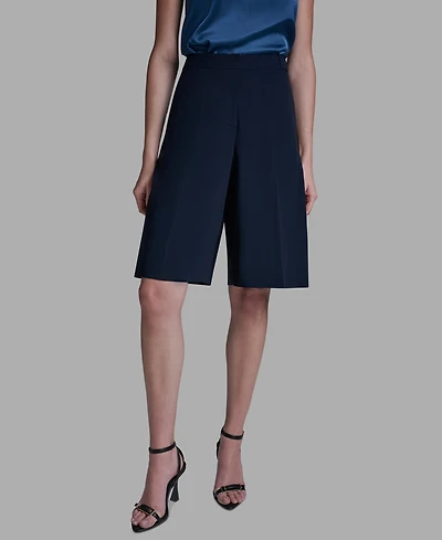 Bcbg Women's High Rise Knee Length Long Shorts