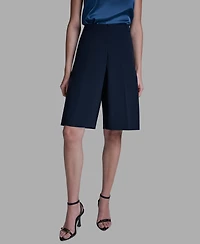 Bcbg Women's High Rise Knee Length Long Shorts