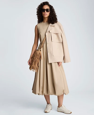 Kenneth Cole Women's Bubble Hem Midi Dress