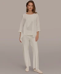 Donna Karan Weekend Women's Boat Neck Blouse