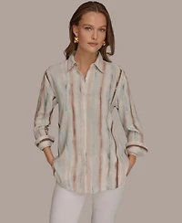 Donna Karan Weekend Women's Long-Sleeve Button-Down Shirt