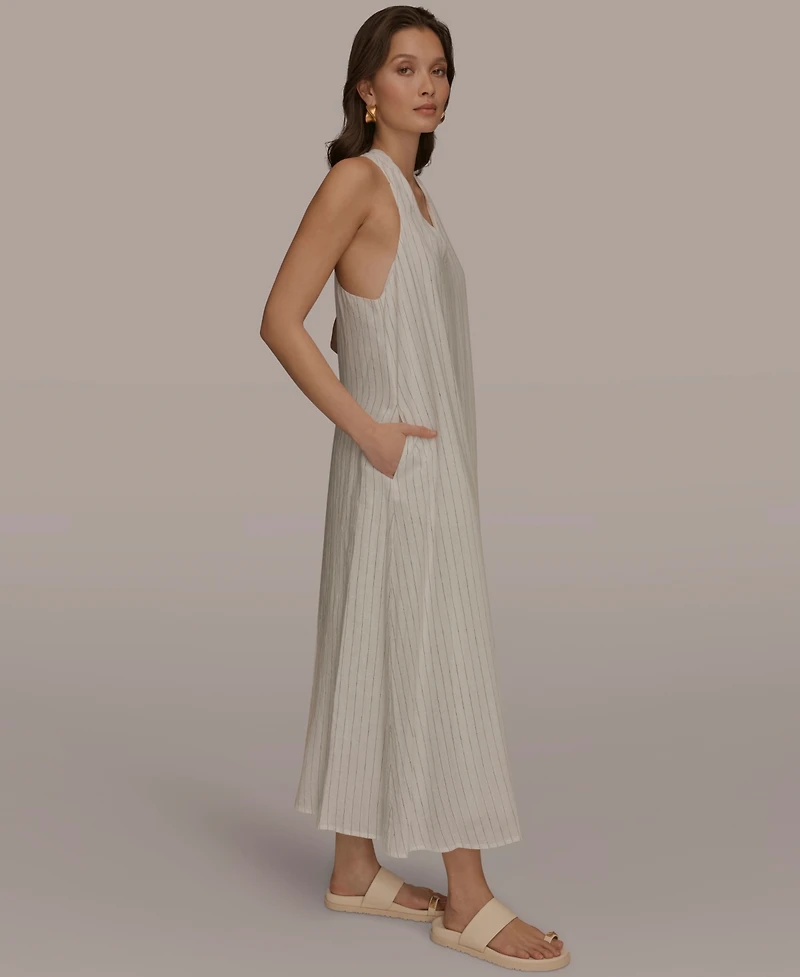 Donna Karan Weekend Women's V-Neck Midi Dress