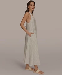 Donna Karan Weekend Women's V-Neck Midi Dress