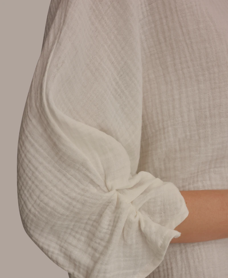 Donna Karan Weekend Women's Boat Neck Blouse