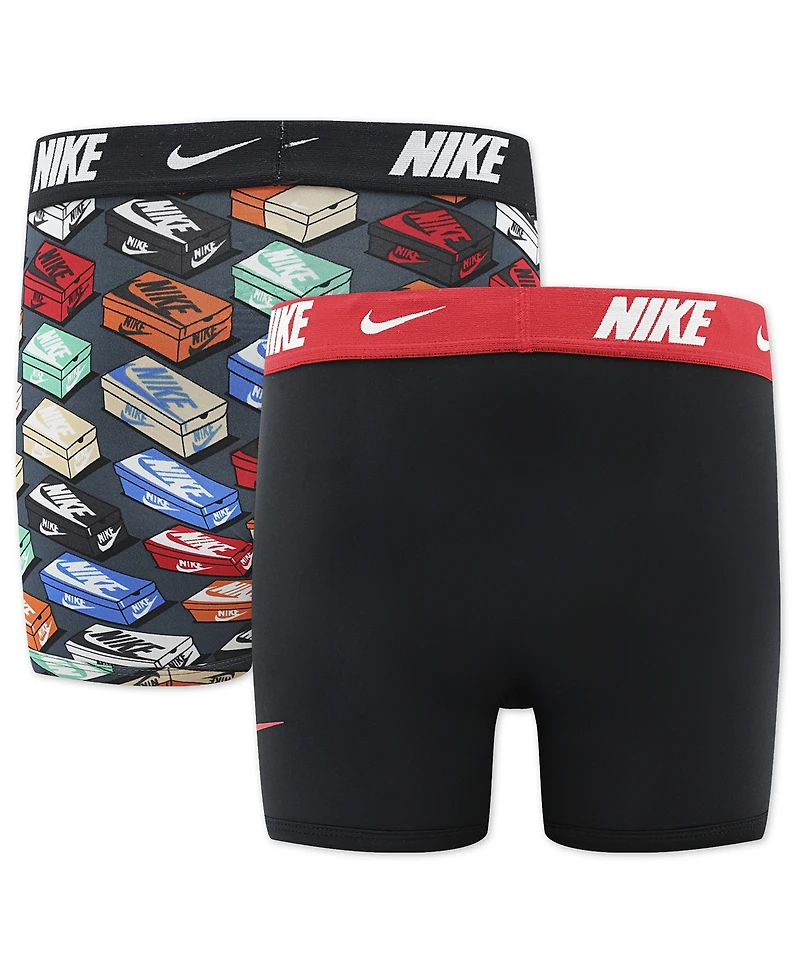 Nike Boys' 8-20 Printed Boxer Briefs, 2-Pack