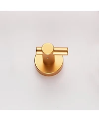 Rainsken 4-Pack Round Base Wall Hanging Hook, Stainless Steel Clothes Hook for Bathroom