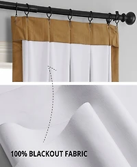 Half Price Drapes French Pleat Signature Velvet Blackout Curtain