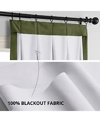Half Price Drapes French Pleat Signature Velvet Blackout Curtain