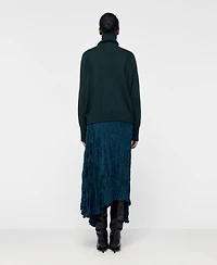 Leem Women's Asymmetric Plisse Skirt