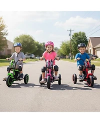 Mecale Kids Tricycle 3-Wheel Toddler Bike with Foot Pedals Forward Backward