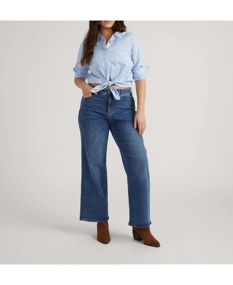 Universal Standard Women's Plus Relaxed Bootcut Jeans