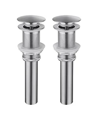 Rainsken 2 Pcs Bathroom Sink Drain without Overflow