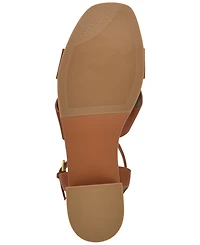 Guess Women's Qeelin Criss-Cross High Block Heel Platform Sandals