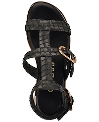Guess Women's Lylnet Woven Gladiator Flat Sandals