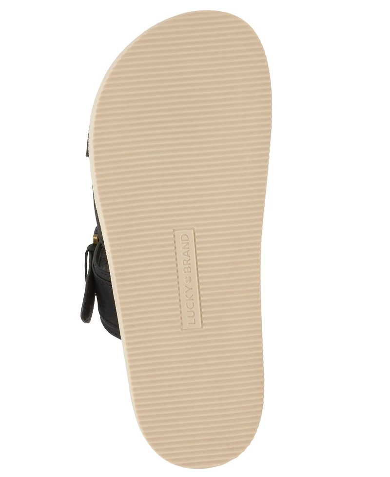 Lucky Brand Women's Morissa Buckle Footbed Flat Sandals