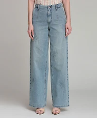 Avec Les Filles Women's Mid-Rise High Curve Jeans