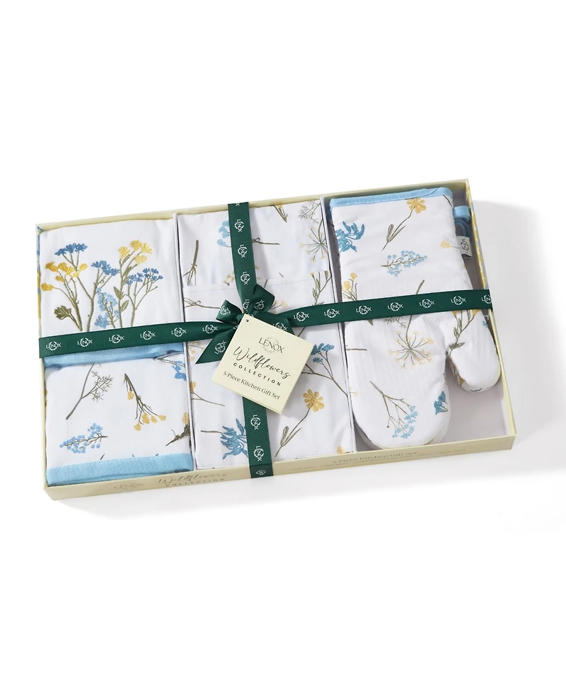 Lenox Wildflower Botanical Cotton 5-Pc. Kitchen Towels Gift Set