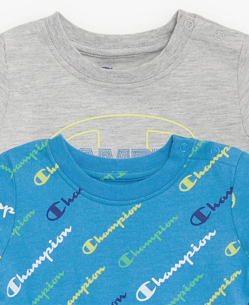 Champion Baby Boys' Logo Print Shortalls