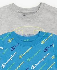 Champion Baby Boys' Logo Print Shortalls