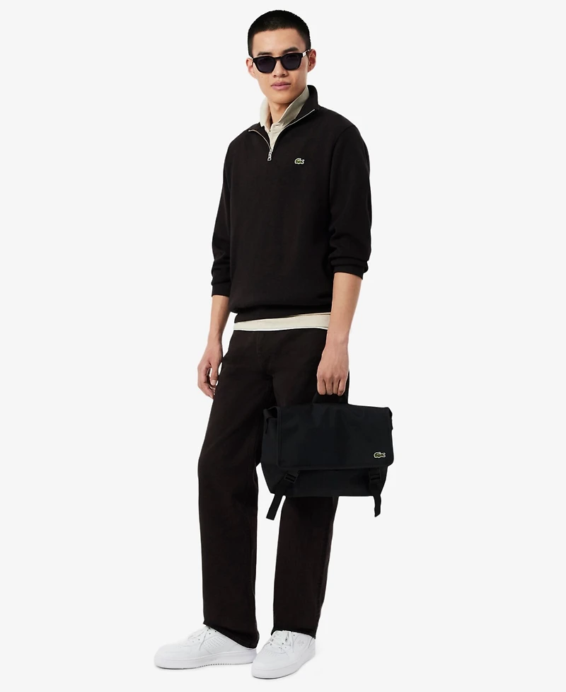 Lacoste Unisex Logo Detail Messenger Bag