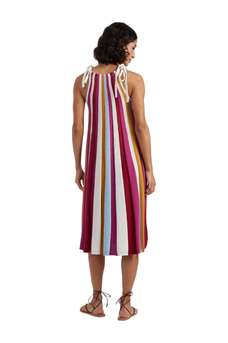 Chinti & Parker Women's Cotton Rainbow Swing Dress