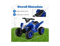 Slickblue 12V Kids Ride On Atv 4-Wheeler Quad with Led Lights & 7 Mph